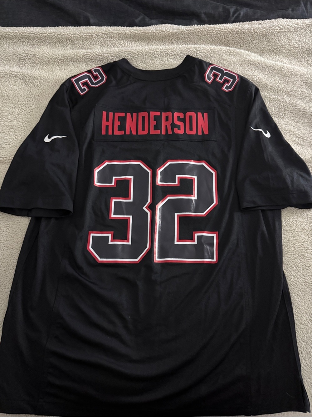 New England Patriots #32 Treveyon Henderson Super Bowl LIX NFL Nike Jersey